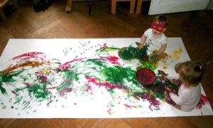 Vie de la crèche - Peinture